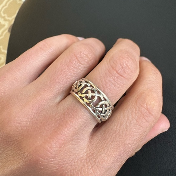 Sterling silver Celtic knot ring size 6 - Picture 8 of 8